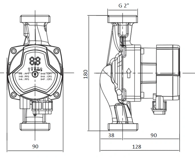 Насос циркуляционный MASTER S 32-8 180 1x230V Shinhoo