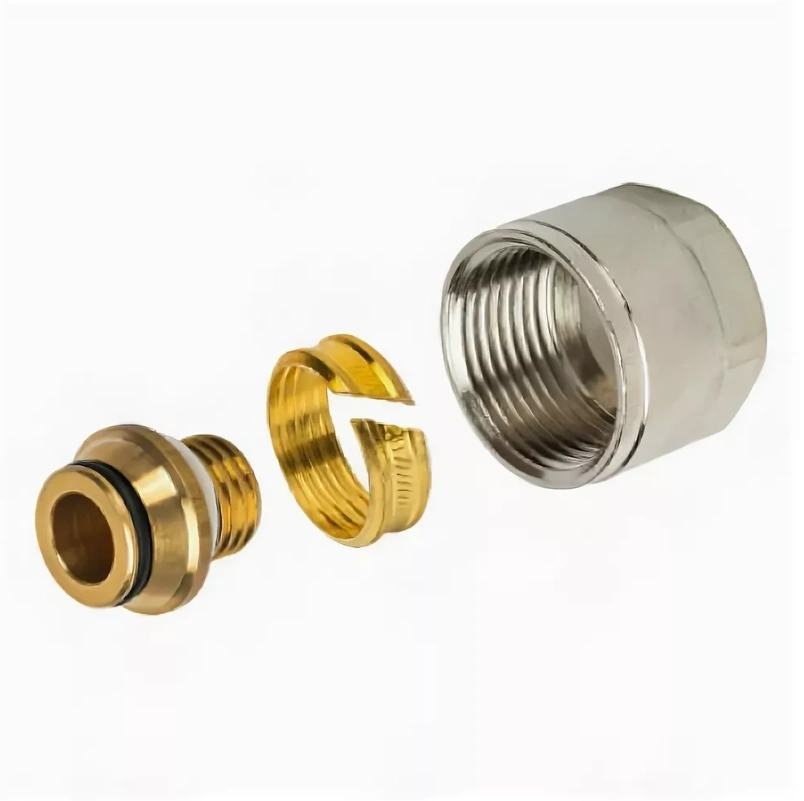 Соединение резьбозажим. 16х2 (резьба 3/4") для PEX STOUT