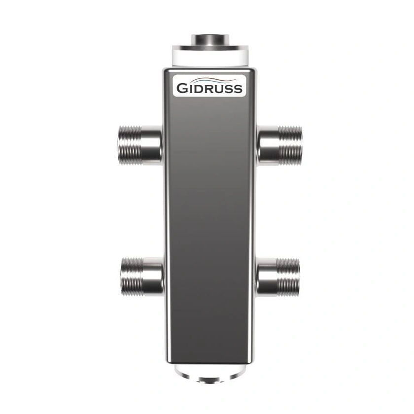 Гидрострелка GRSS-40-20 (Pmax=40 кВт, G 1", Qmax=1,7 м3/ч) GIDRUSS