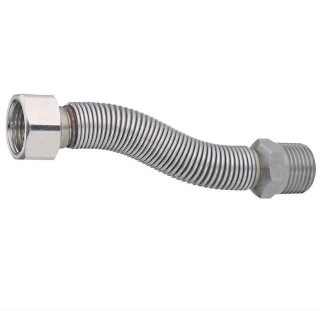 Подводка д/воды 17-40см, 1/2" НВ нерж.ст.