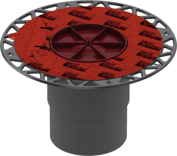 Сифон вертикальный DN 100 с фланцем (без монтажного элемента и решетки) TECEdrainpoint S