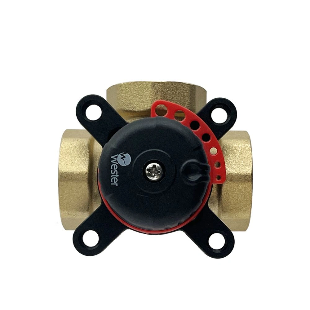 Клапан поворотный Wester VRS3, 3-ход. (DN15,Kvs2.5,PN10,ВР 1/2",ГВ-КО-РО-ТП-ТТ-ОХ-ВК)