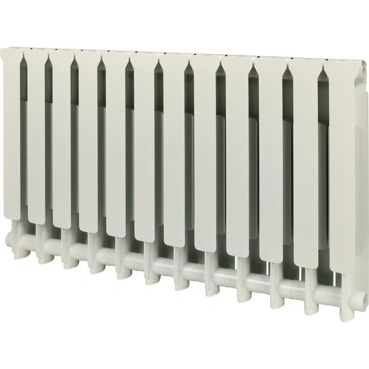 Радиатор алюминиевый STOUT Bravo 500 12 секций белый боковое подключение RAL9010
