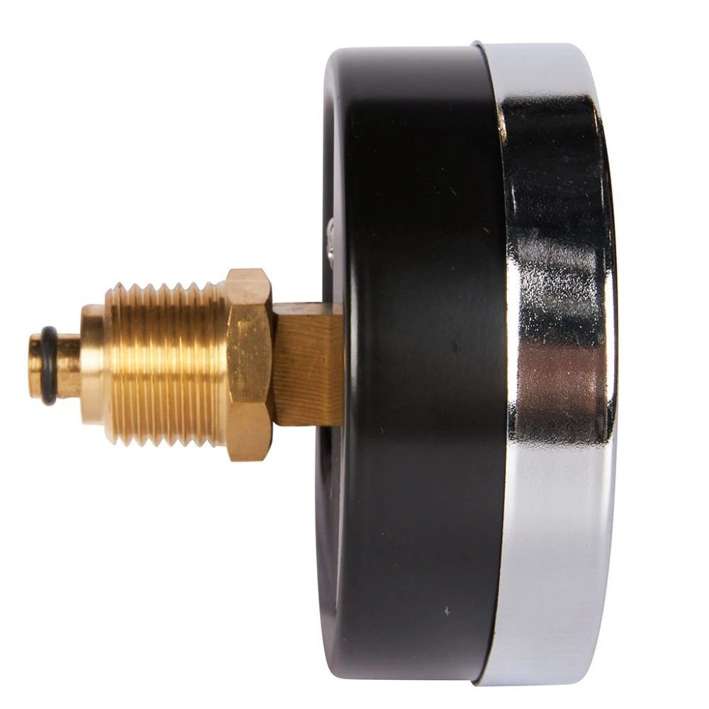 Термоманометр аксиальный, Dn 80 мм 1/2, 0...120°C, 0-10 бар. ROMMER