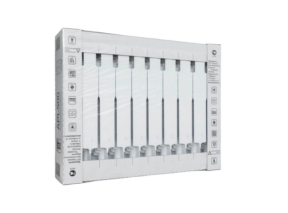 Радиатор алюминиевый 500/90 10 секций Теплоприбор