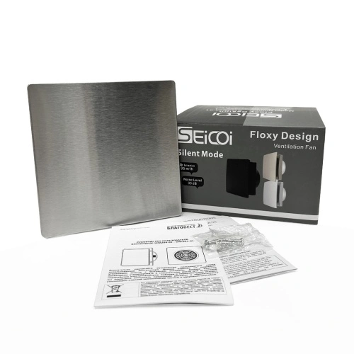 Вентилятор накладной  Seicoi Floxy Design 100 Steel SMAD04-01S