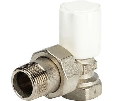 Вентиль регулирующий угловой для стальных труб 3/4" RS 02 Luxor tekna