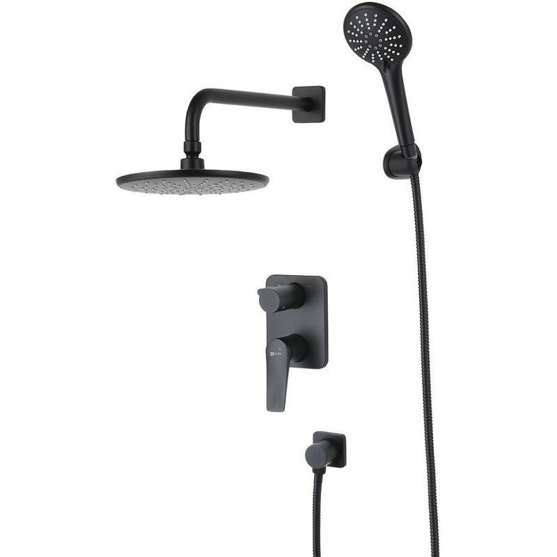 Система встраиваемая для душа BRONX черный матовый LEMARK