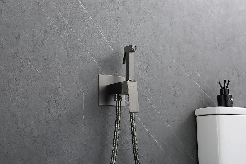 Смеситель с гигиеническим душем R01 Gun Metal, RAGLO 