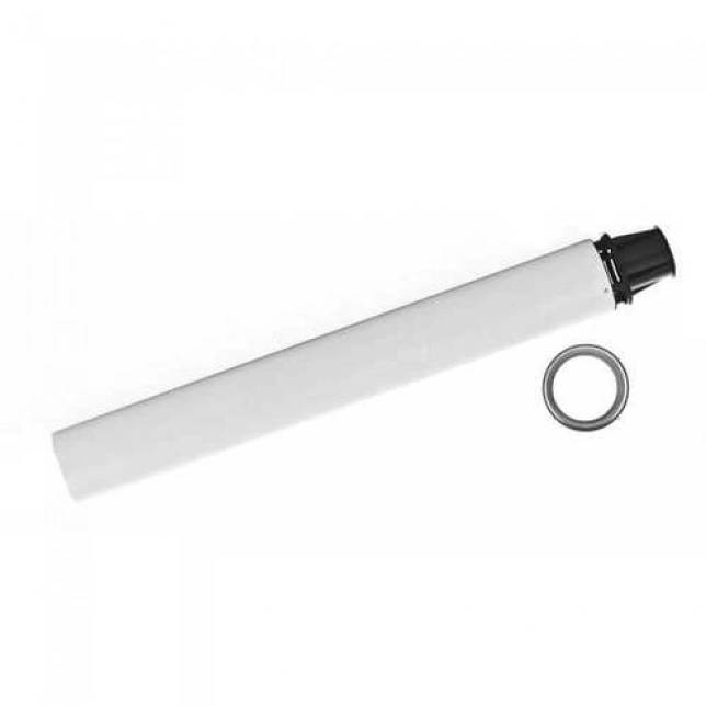 Труба коаксиальная с наконечником 1,00м DN80/125 (PPs)