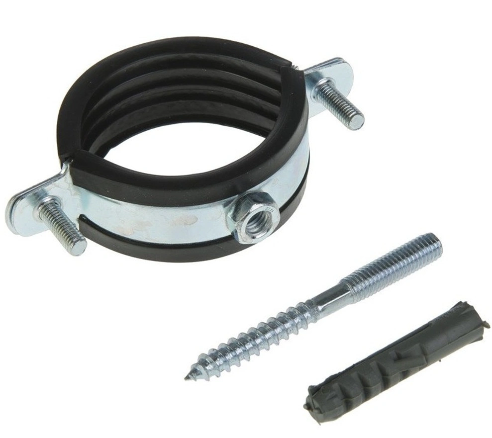 Хомут в комплекте 4" (107-115) гайка M8 VALFEX (45)