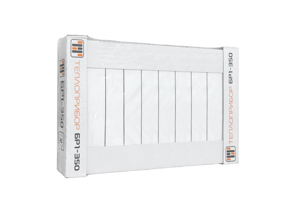 Радиатор биметаллический BR1 350/90 мм 10 секций Теплоприбор