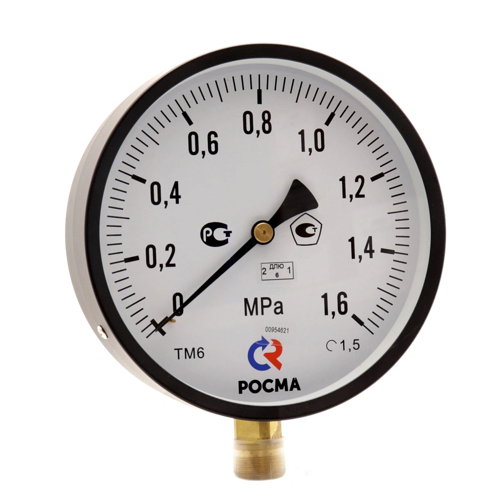 Манометр ТМ-610Р.00 (0..1,6 МПа), G1/2", 150мм, кл.т. 1,5, 150С