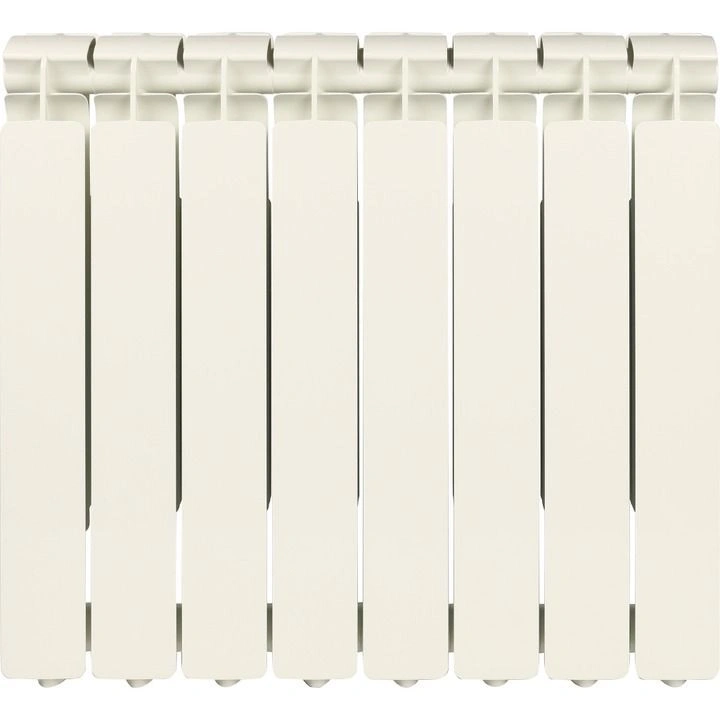 Радиатор алюминиевый STOUT Bravo 500 8 секций белый боковое подключение RAL9010