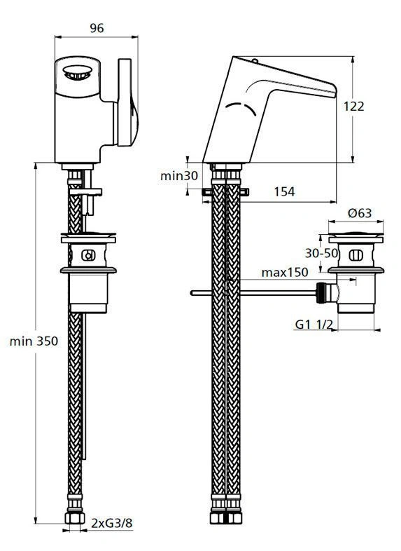 Смеситель для раковины Ceraspring IDEAL STANDARD