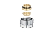 Соединение резьбозажим. 15 (резьба 3/4") хром Varmega