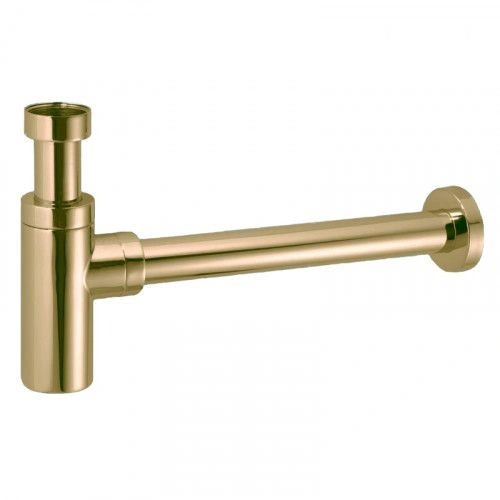 Сифон бутыл. (1 1/4"х32мм) лат. б/выпуска с отв. труб. 32мм и отраж., вых. DN32мм, бронза McAlpine