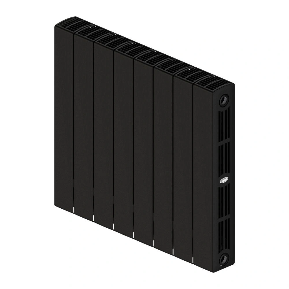 Радиатор биметаллический SUPReMO 500/90 (202Вт)  8 секций боковое подкл. Rifar Антрацит