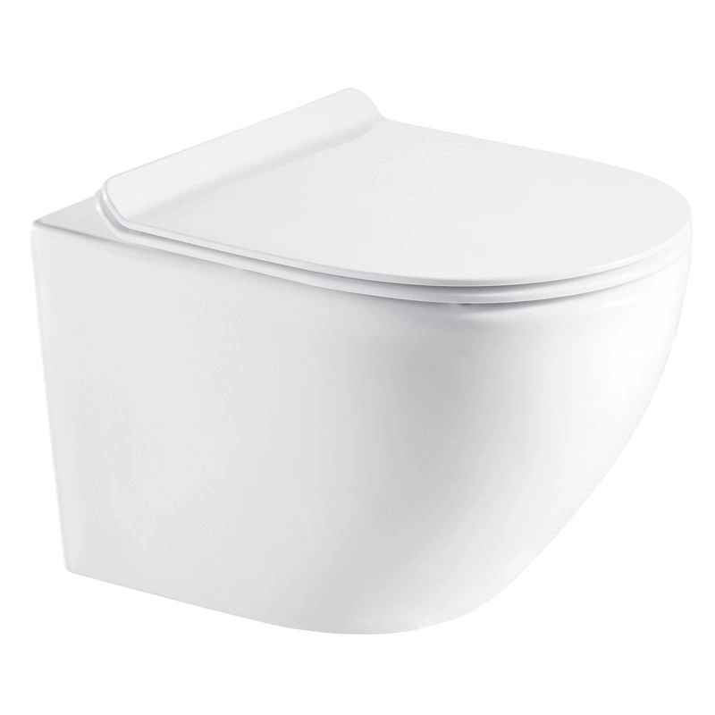 Унитаз подвесной безободковый в комплекте с сиденьем микролифт, Azario Grado 