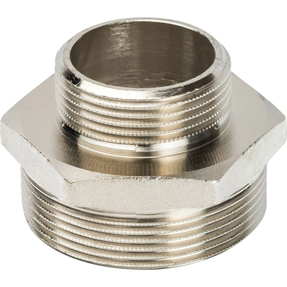 Ниппель переходный НН 2х11/4 (никель) Stout