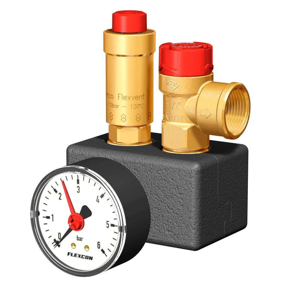 Группа безопасности котла 2,5 бар, до 110 кВт ВР Flexcon KSG 3/4" EcoPlus