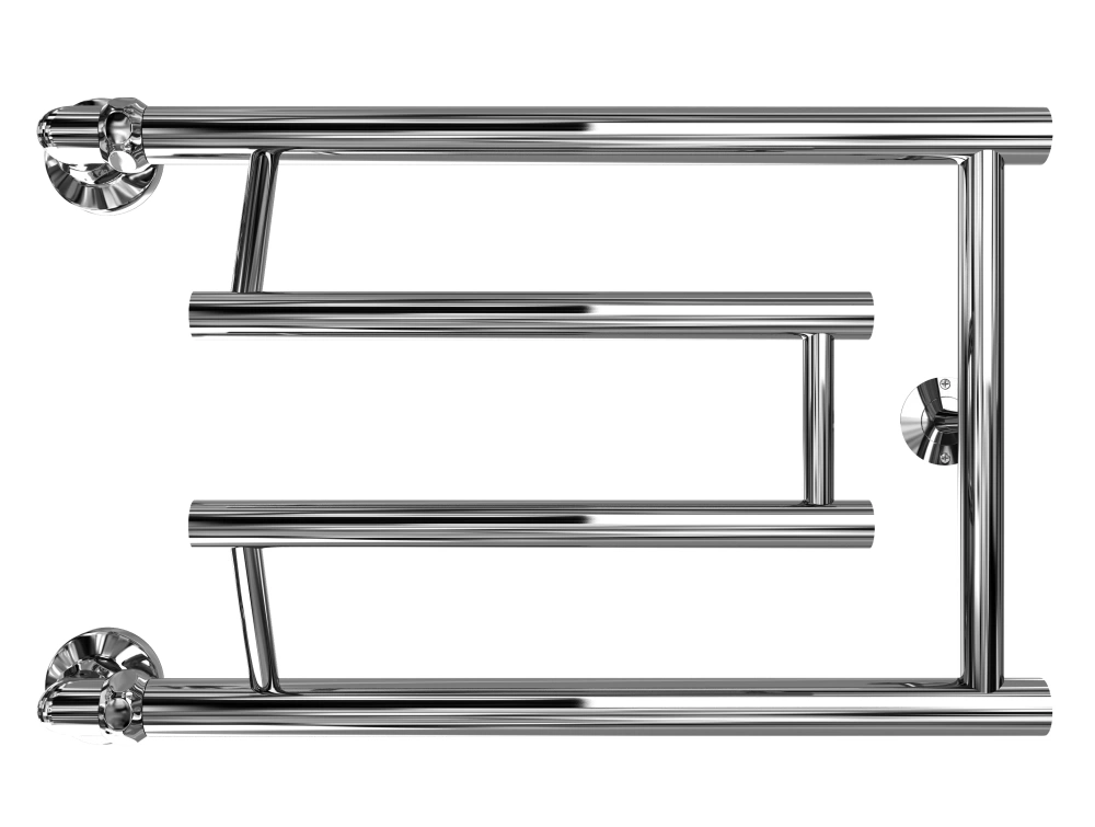 Полотенцесушитель C primo 32/50 см 1"-3/4"-1/2" хром, боковое подключение, Водяной (К0), ДВИН