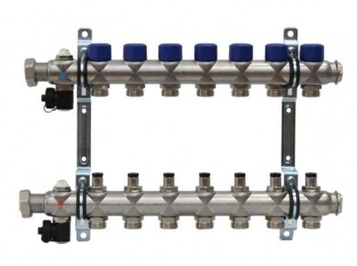 Коллектор с вент. вставками на  5 выходов 3/4" евроконус  FRAENKISCHE