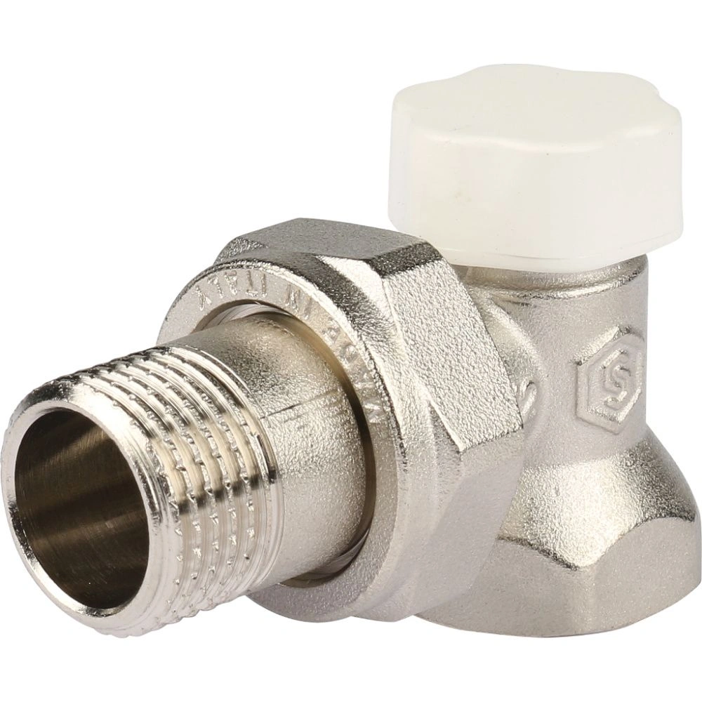 Клапан запорно-балансировочный, угловой 1/2 STOUT