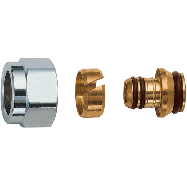 Соединение резьбовое 20х2,0 со стяжным кольцом  FF-therm FH/MH, латунь Frankische