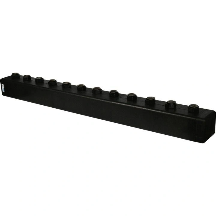 Стальной распределительный коллектор 6 отопительных контуров. В теплоизоляции DN 25 STOUT