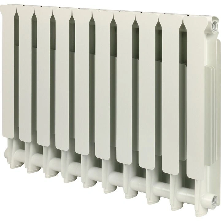 Радиатор алюминиевый STOUT Bravo 500 10 секций белый боковое подключение RAL9010
