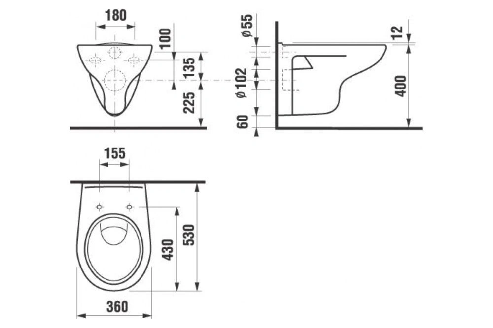 Унитаз подвесной DEEP by Jika (Olymp), JIKA