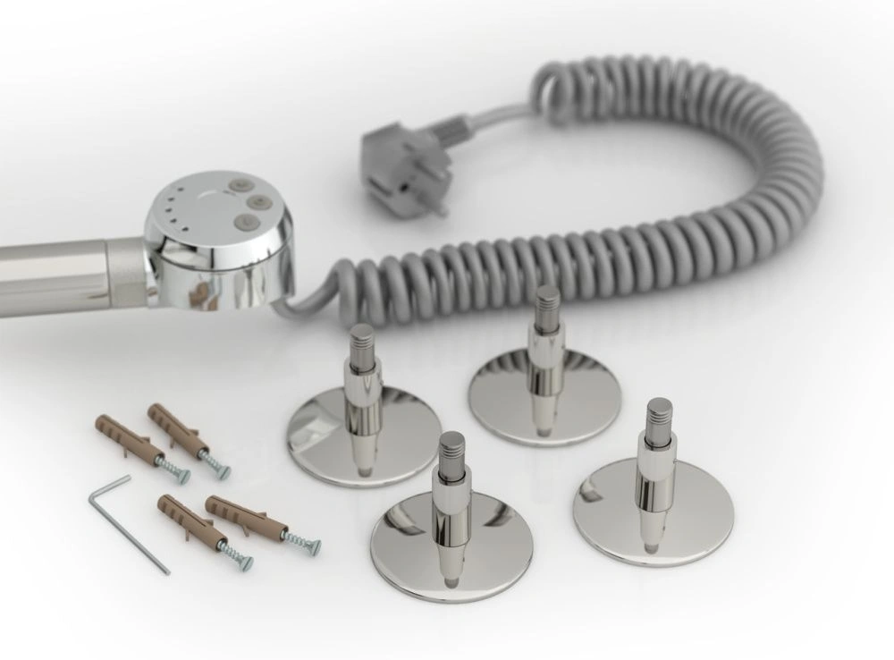 Полотенцесушитель электрический №10 ТП, 60х50 см (3+3+3)  Г16, хром,  Стилье 