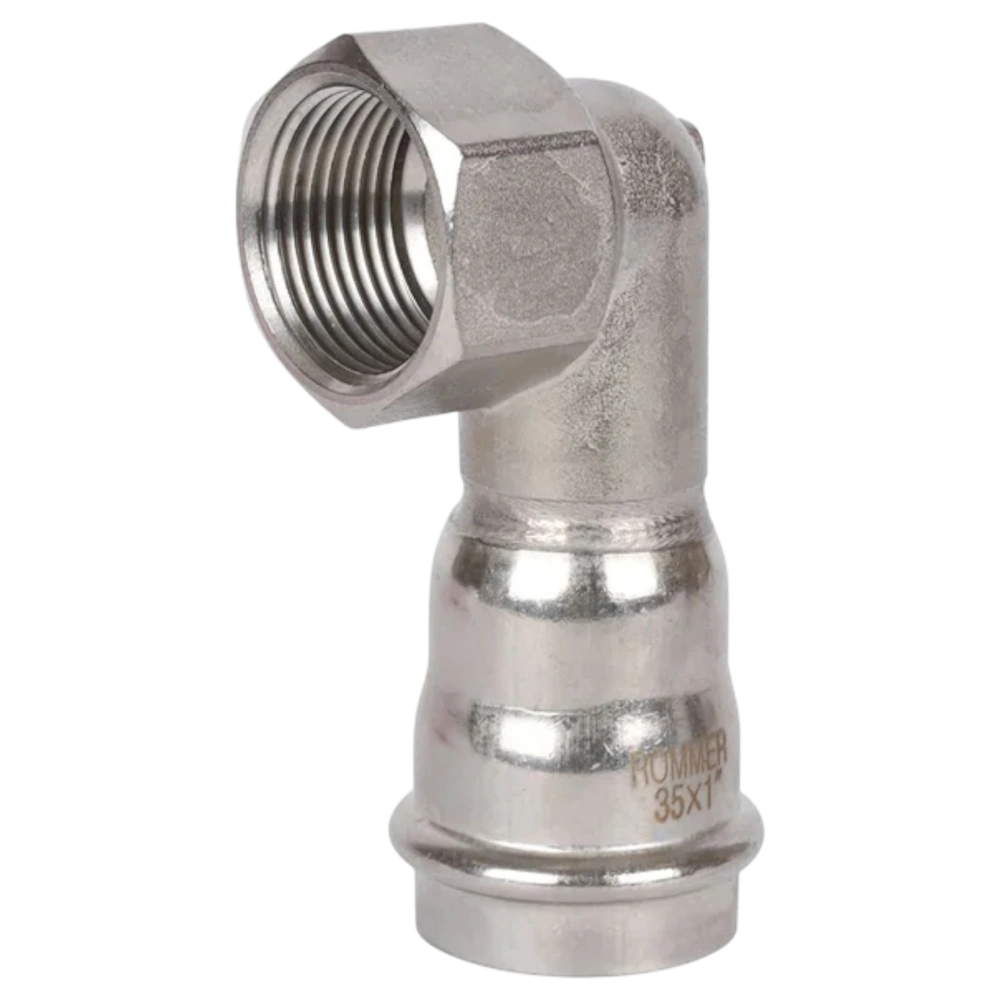Отвод 35х1" ВР нерж. Rommer
