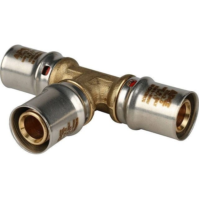 Тройник  20x20x20 латунь, пресс Stout