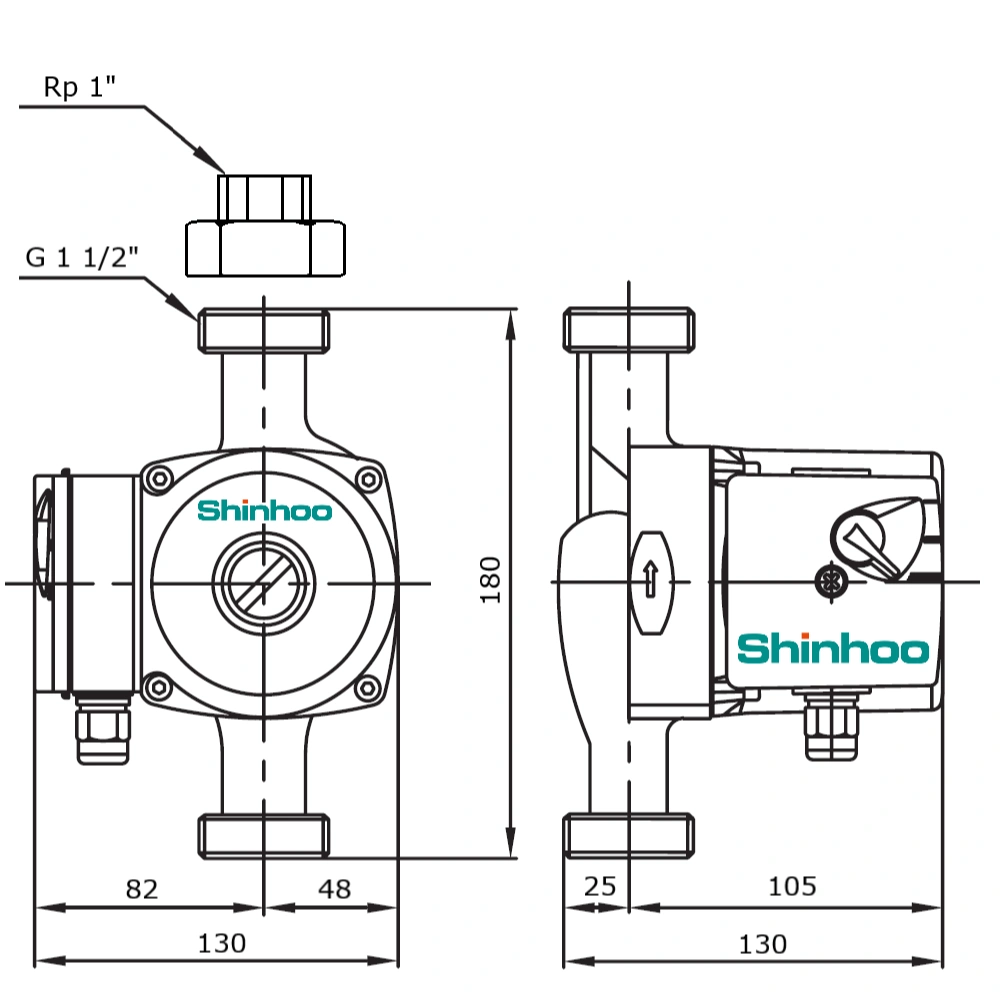 Насос BASIC S 25-4S 1x230V Shinhoo