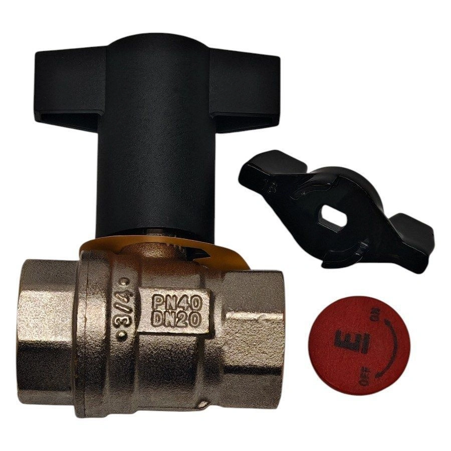 Кран шаровой Strong, полнопроходной, 1/2", ВВ, ручка из полимера ELSEN