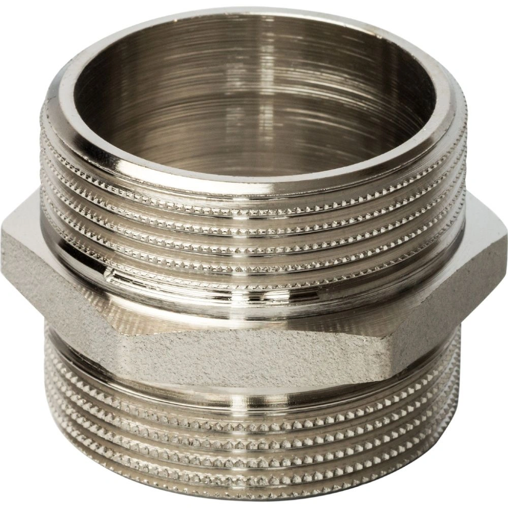 Ниппель НН 1 1/4х11/4 (никель) Stout