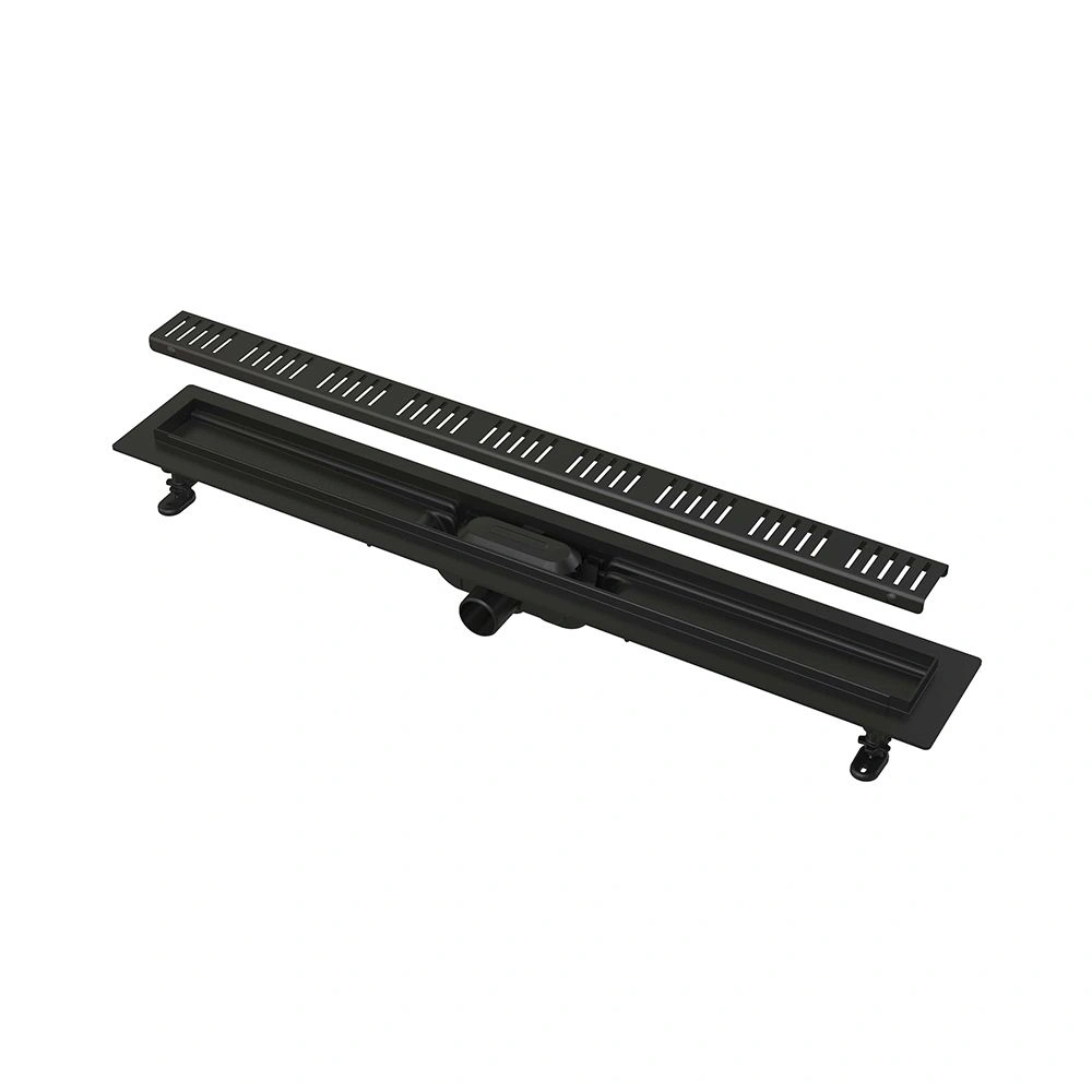 Водоотводящий  желоб пласт.в комплекте 650 мм черный Alcadrain (APZ10BLACK-650M)