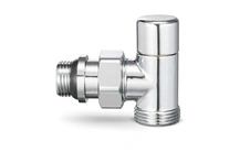 Клапан ручной радиаторный 1/2x3/4 Ek угловой хром Varmega