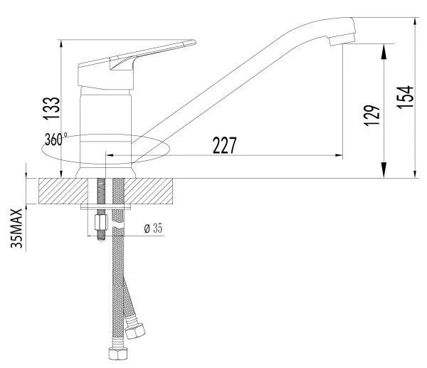 Смеситель для кухни LUNA LEMARK