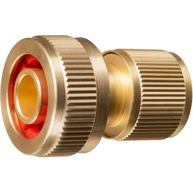Соединитель быстросъёмный GRINDA BC-34A, 3/4", для шланга, с автостопом, из латуни, PROLine