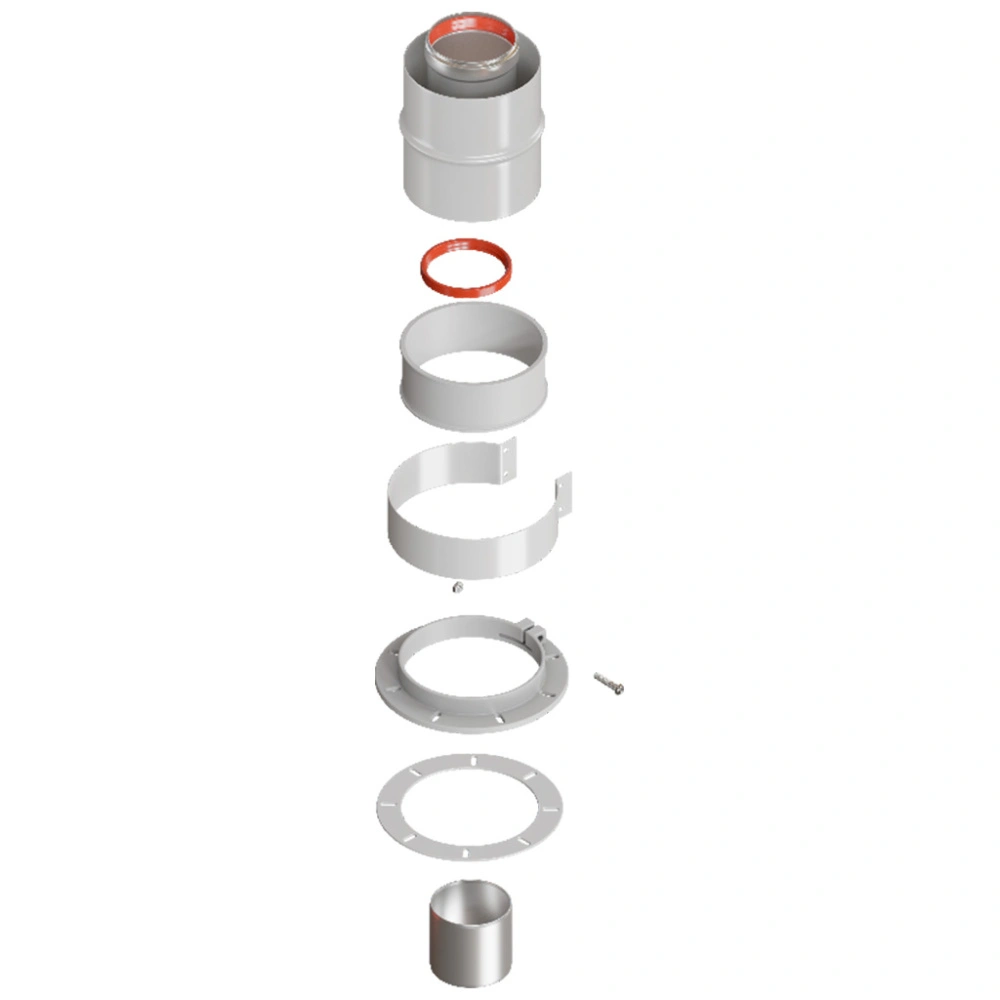 Адаптер для коаксиального дымо-ния DN60/100(Bosch,Buderus,NavienS/C/E,Baxi ECO Nova/Classic,Fondital)