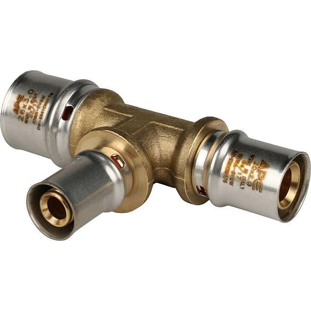 Тройник  26х16х20 латунь пресс Stout