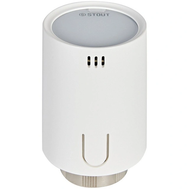 Термостатическая головка умная Zigbee,белая Stout