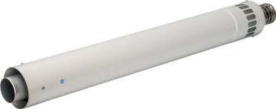 Элемент дымохода 60/100 900 мм для гор. прохода через стену с с оголовком из нерж. стали STOUT