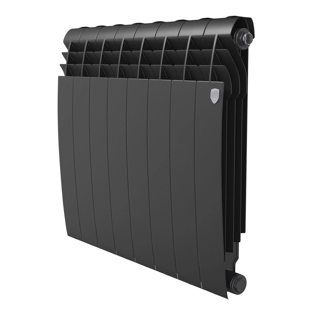 Радиатор биметал. BiLiner Noir Sable 500/87  8 секций (черный) Royal Thermo