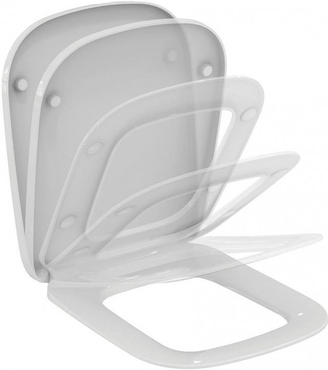 Комплект унитаза подвесного ESEDRA с крышкой, глубокий смыв (T281401+T318101) IDEAL STANDARD