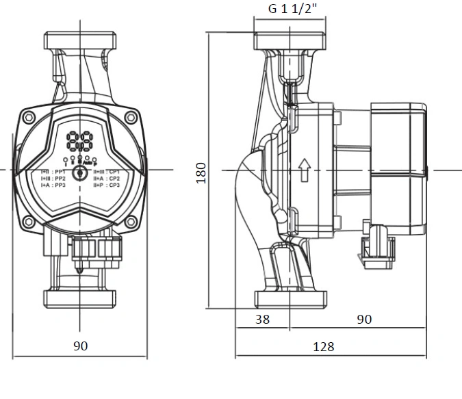 Насос циркуляционный MASTER S 25-8 180 1x230V Shinhoo