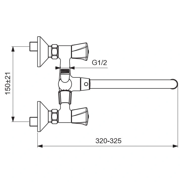 Смеситель для ванны и душа LIFE, VIDIMA